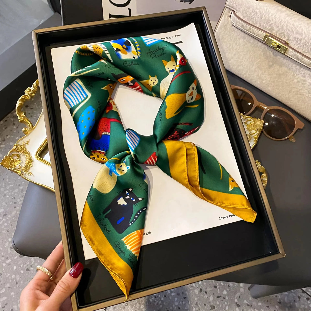 Luxury Small Square Scarf