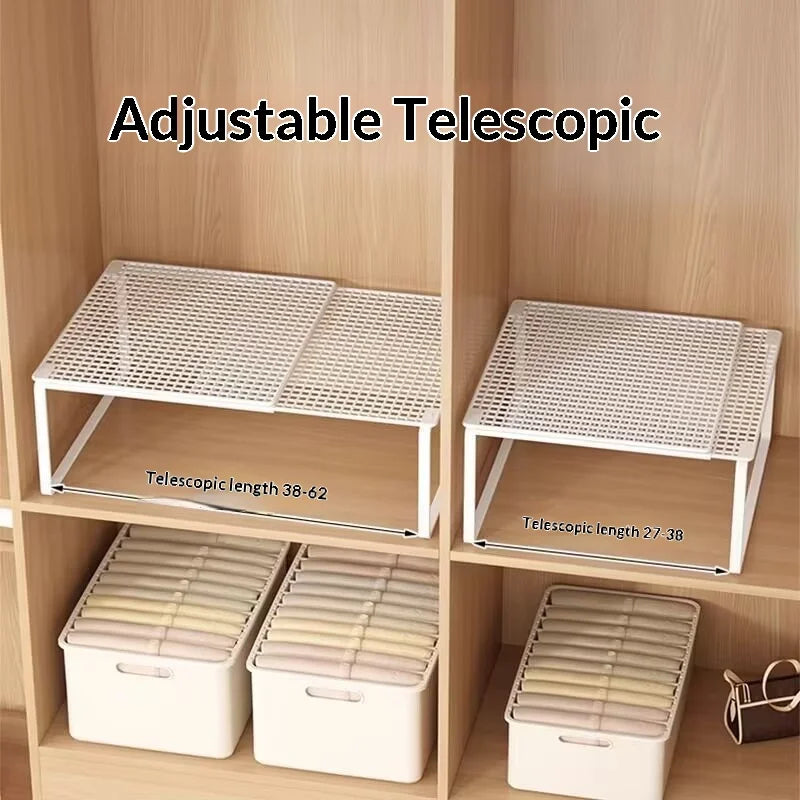 Clothes Retractable Wardrobe Storage Layered Organizer