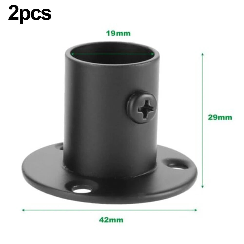 2Pcs Tube Support Closet Bar