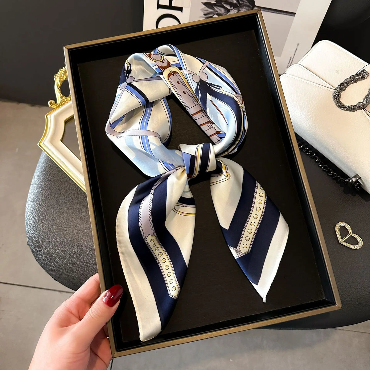Luxury Small Square Scarf