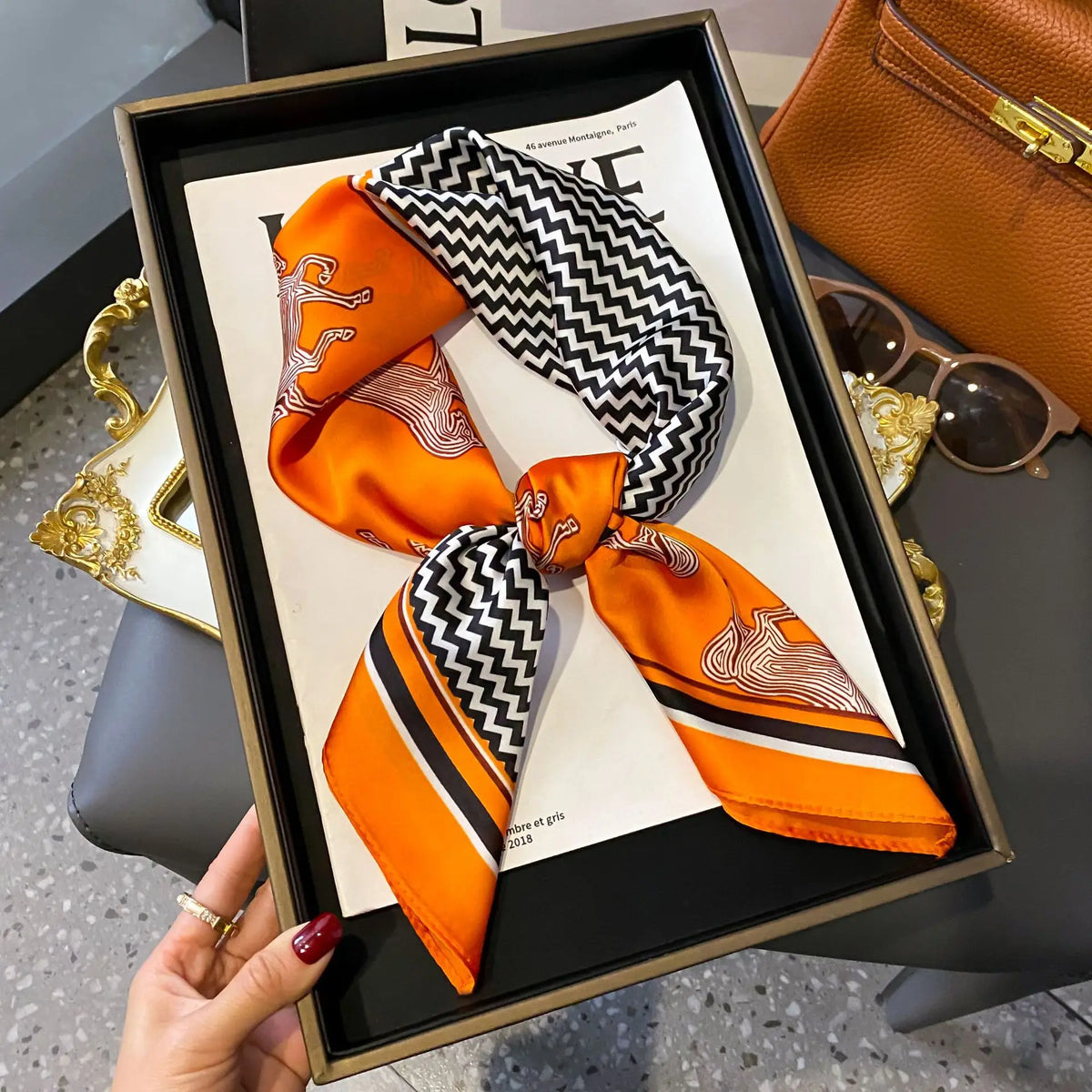 Luxury Small Square Scarf