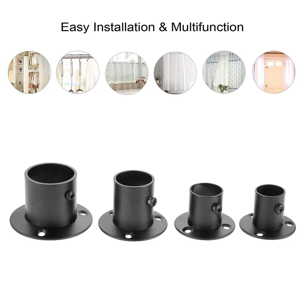 2Pcs Tube Support Closet Bar