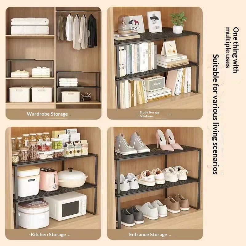 Clothes Retractable Wardrobe Storage Layered Organizer