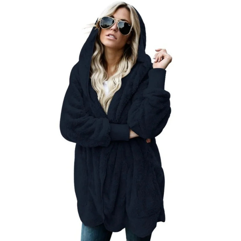 Fleece Sweatshirt Long Cardigans