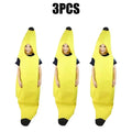 Halloween Adult Funny Cosplay Fruit Vegetable Costume Banana Carnival Dress