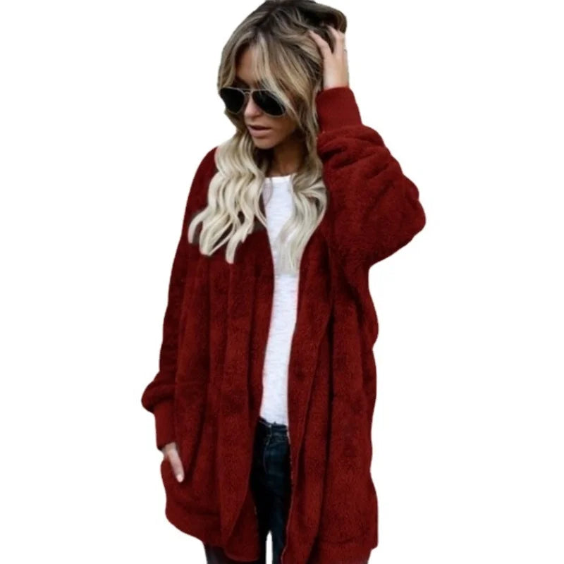 Fleece Sweatshirt Long Cardigans