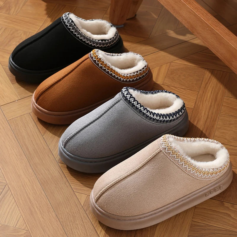 Women Fluffy Platform Slippers