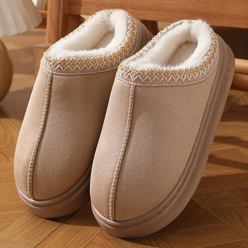 Women Fluffy Platform Slippers
