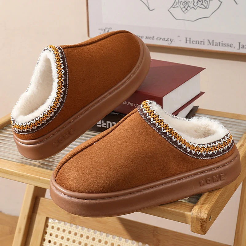 Women Fluffy Platform Slippers