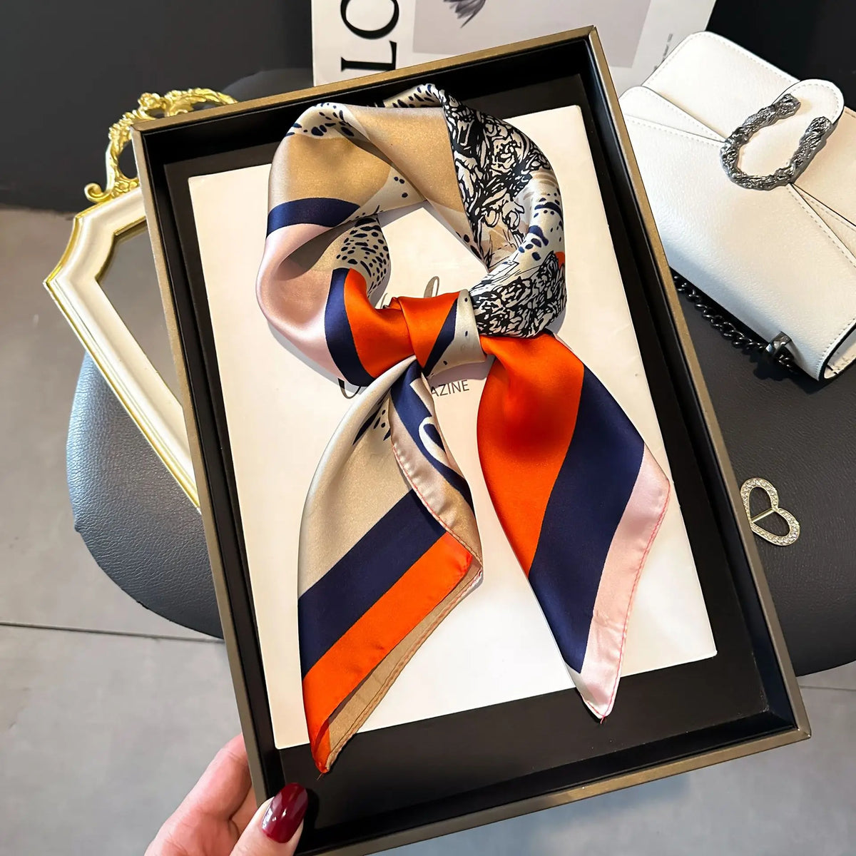 Luxury Small Square Scarf