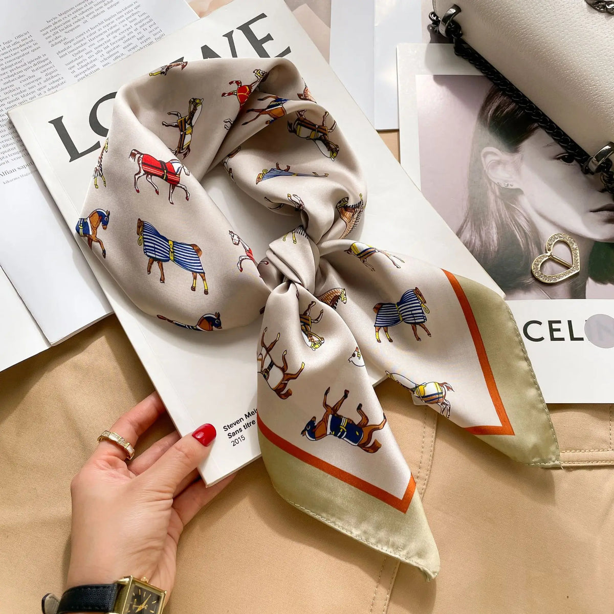 Luxury Small Square Scarf