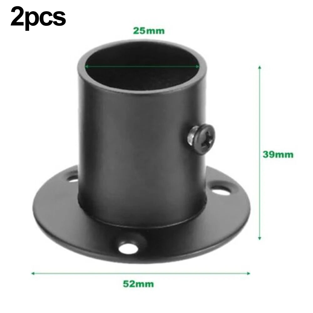 2Pcs Tube Support Closet Bar