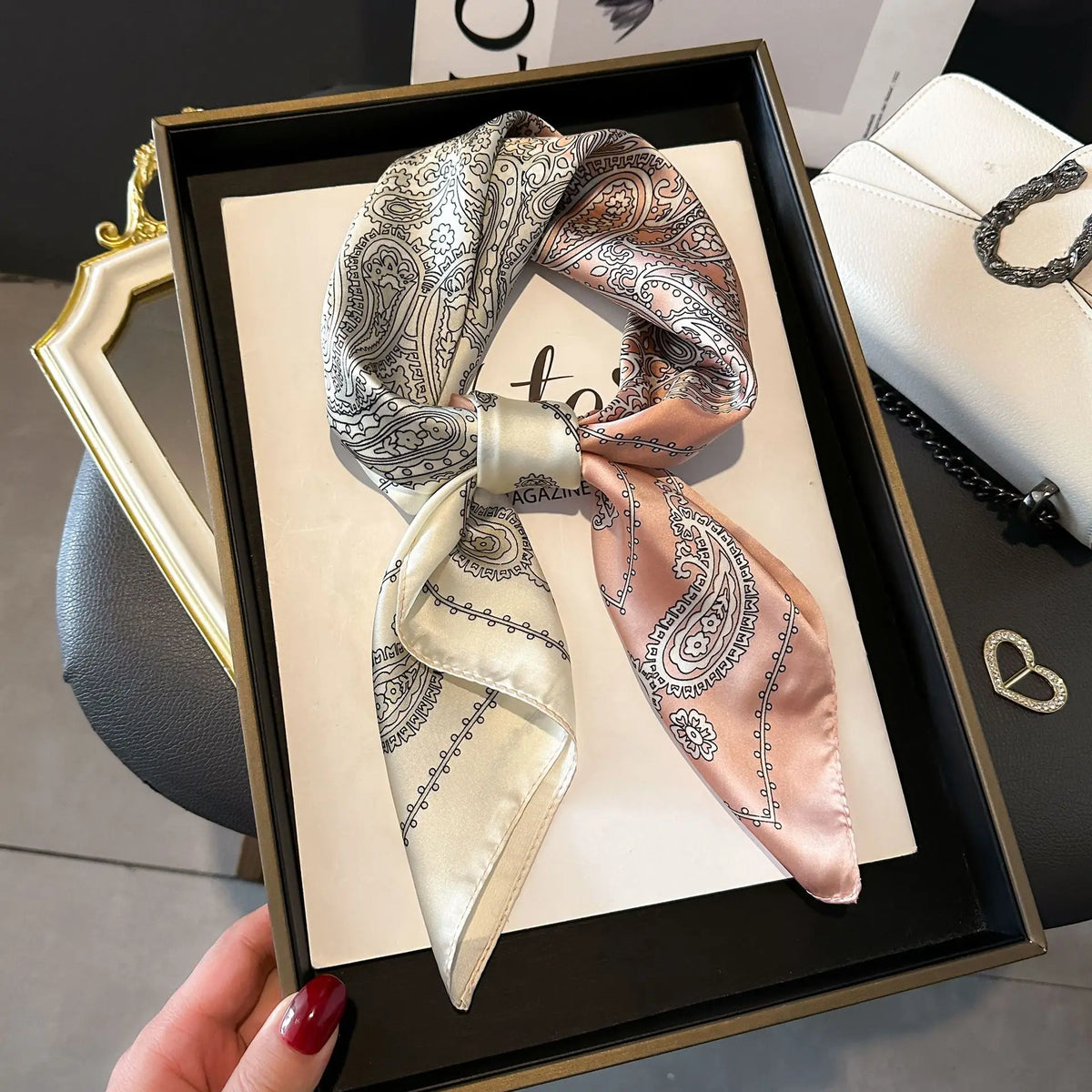 Luxury Small Square Scarf