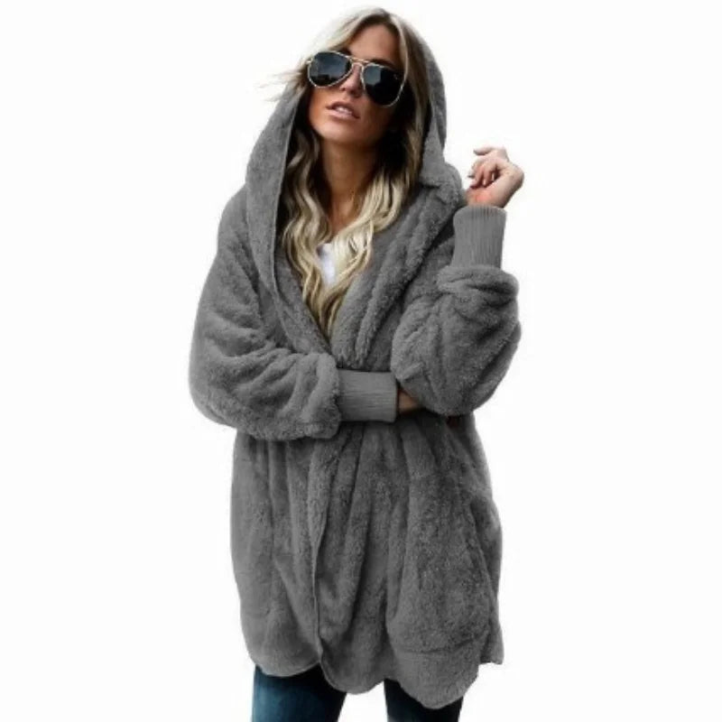 Fleece Sweatshirt Long Cardigans