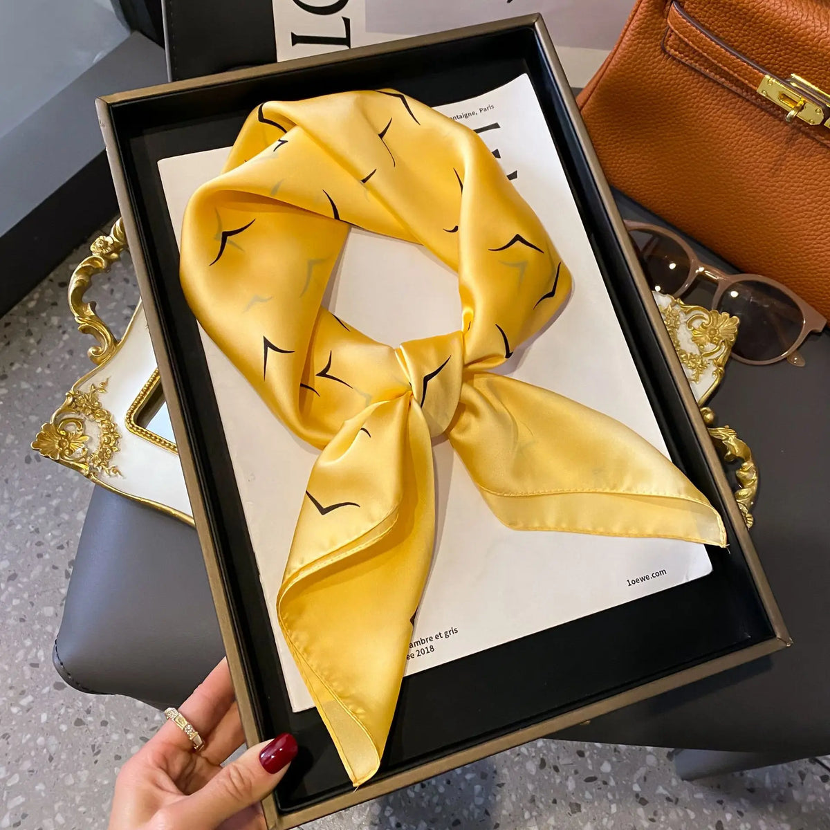 Luxury Small Square Scarf