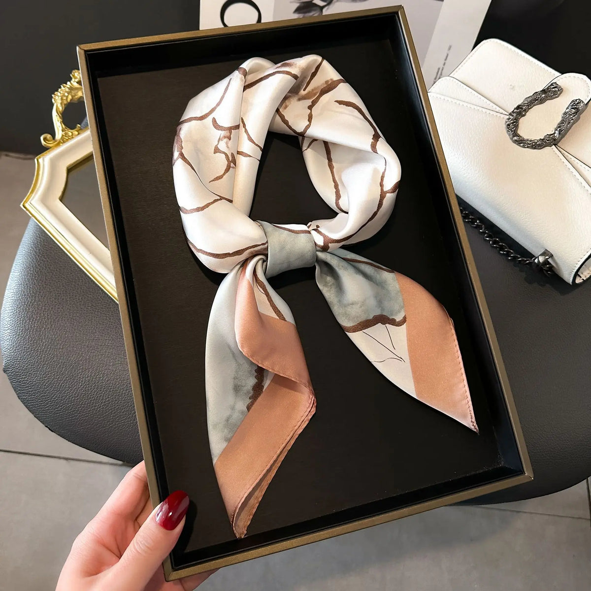 Luxury Small Square Scarf