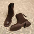Women Patchwork Ankle Short Boots