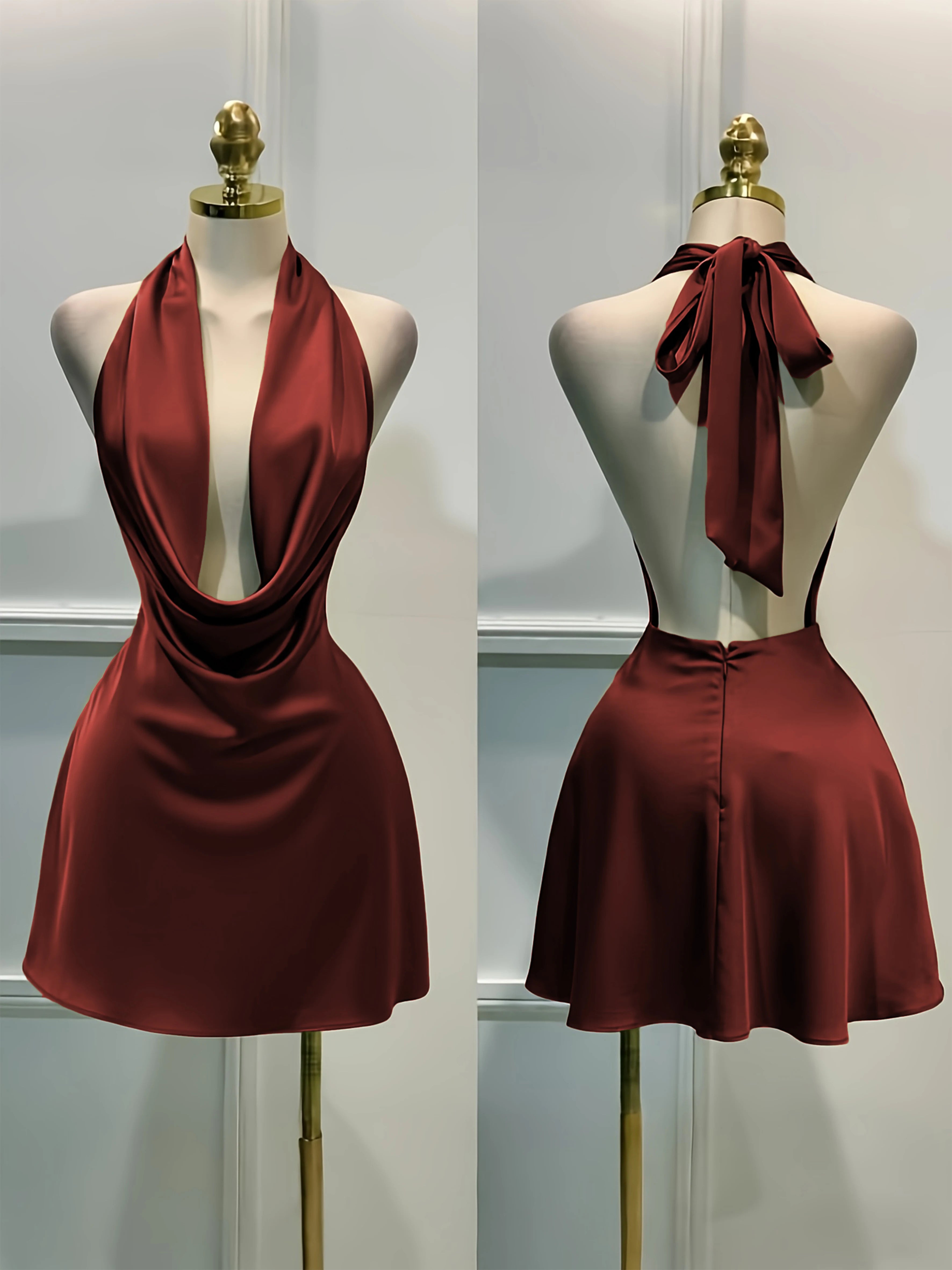 Women Casual Vacation Party Banquet Cocktail Gown