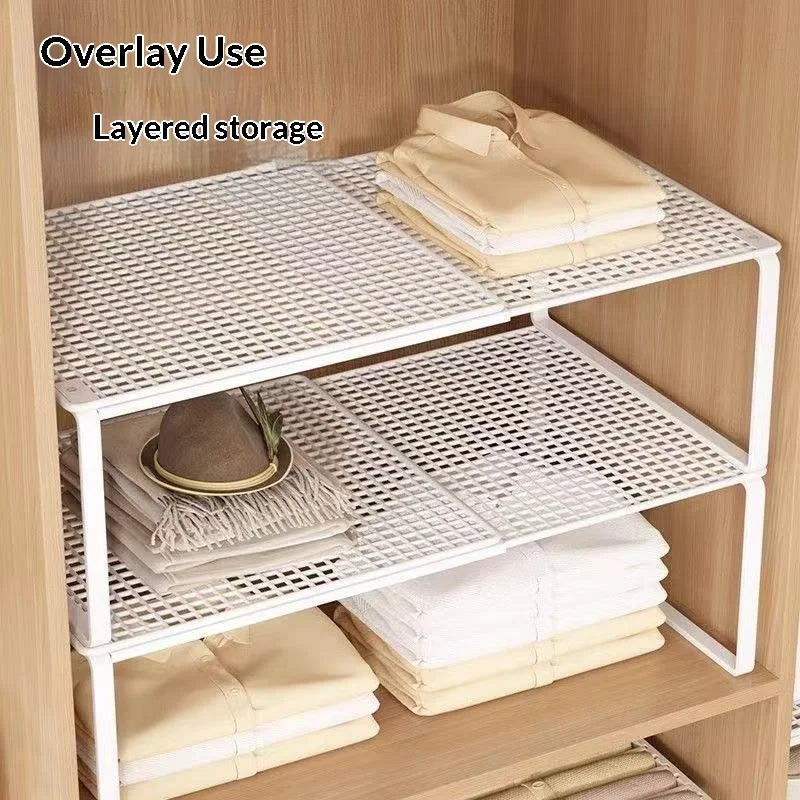 Clothes Retractable Wardrobe Storage Layered Organizer